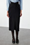 Black Fitted/Fitted Shirt Detail Maxi Woven Dress Twoaw25El00267 - 3