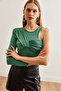 Women's Grass Green Design Bodysuit with Six Snaps Bdy-00000051 - 5