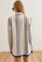 Women's White Colorful Striped Detailed Muslin Shirt Gml-19001236 - 7