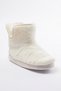 Ecru Plush Women's Slippers Home Boots Takaw25Er00006 - 5