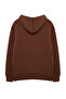 Kahverengi Oversize/Geniş Kesim Fermuarlı Kapüşonlu İçi Polarlı Basic Sweatshirt TMNAW25SW00050 - 7
