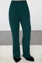 Emerald Green Velvet Collar Detail Viscose Woven Pajamas Set Thmaw25Pt00134 - 4