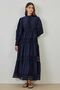 Navy Blue Lace Detailed Dress