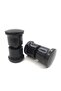 2 Door Glass Shower Cabin Knob Round Handles 1st Quality - Black