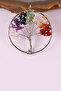 Tree of Life Patterned Natural Stone Necklace - Non-Tarnish (No Chain) - 3