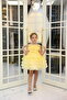 Kat Kat Ruffled Star Printed Mini Girls' Evening Dress with Bow Detail - with Accessory Gift - 3