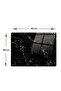 Glass Cutting Board - Glass Cutting Board |   Black Marble Look |   30cm X 40cm - 6
