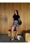 Leopard Patterned Short Skirt - 3