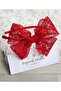 Maternity Crown with Red Lace Bow (pregnant Crown) - 3