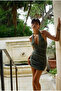 Green Halter Neck Dress