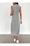 Women's Cotton Combed 120 cm Underskirt Gray Dress - 8