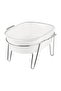 Pedicure Basin with Chrome Feet