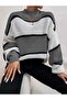 Women's Striped Knitwear Sweater - 5