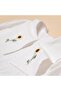 Girl's White Floral Embroidered Cotton Linen Dress - 2