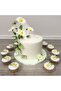Edible Paper Daisy Picture Cake Cookie Cupcake Paper Print with Candy on Top - 4