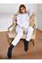 Women's Cartoon Figure Printed Zippered Sweatshirt Bottom Top Tracksuit Set - 2