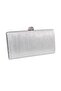 Laser Fabric. Silver Evening Dress Bag. Silver Invitation Evening Bag. Evening Dress Bag Silver. Portfolio Clutch Bag. - 4