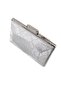 Silver Evening Dress Bag. Snake Patterned. Silver Evening Dress Bag. Silver Evening Dress Evening Bag. Portfolio Cultc Bag. - 7