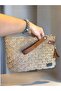 Women's Handmade Paper Bag Clutch Portfolio Bag - 3