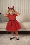 Baby girl-children's short sleeve heart tulle lined dress for birthday and special occasions - 6