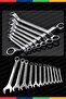 Professional Strong Sturdy Chrome Vanadium Steel 12 Piece Combined Open Mouth-Star Wrench Set - 3