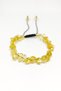 Citrine Natural Broken Stone Macrame Braided Adjustable Bracelet