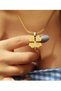Women's Steel Italian Flat Clover Necklace - 2