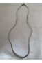Patterned Thick Chain Unisex Tarnish Antiallergic Stainless Steel Necklace - 4
