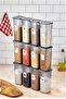 1700 ml Mega Size 12-Piece Food Storage Set - Jar with Label and Vacuum Lid - 2