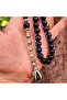 10 mm Claw Model Blue Vernier Prayer Beads - 6