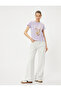 Rabbit Printed T-Shirt Short Sleeve Crew Neck Cotton