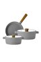 Fika Gray Pot and Pan Set 5 Pieces D-neogs5