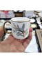Porcelain Bee Bird 6-Piece Cylinder Cup Set 90 cc Ist-114 - 2