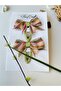 Green Linen Ribbon Bow 2-Piece Snap Buckle