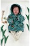 Hooded Baby Fleece Cardigan Bear Green