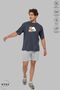 Unisex Crew Neck Bubu Dudu Teddy Bear Printed Cotton Oversize Short Sleeve T-Shirt - 4