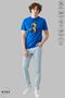 Men's Oversize Crew Neck Cotton Batman And Joker Printed Short Sleeve T-Shirt