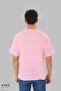 Unisex Crew Neck Heart Bubu Dudu Printed Cotton Oversize Short Sleeve T-Shirt - 4