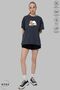 Unisex Crew Neck Bubu Dudu Teddy Bear Printed Cotton Oversize Short Sleeve T-Shirt - 2