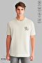 Unisex Crew Neck Bubu Dudu Bicycle Printed Cotton Oversize Short Sleeve T-Shirt