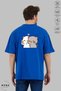 Unisex Crew Neck Bubu Dudu Selfie Printed Cotton Oversize Short Sleeve T-Shirt - 5