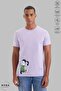 Unisex Crew Neck Motor Couple Printed Cotton Oversized Short Sleeve T-Shirt