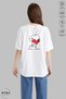 Unisex Crew Neck Snoopy Printed Cotton Oversize Short Sleeve T-Shirt