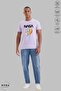 Unisex Crew Neck Nasa Space Printed Cotton Oversize Short Sleeve T-Shirt - 4
