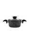 Defne Bio Granite 4 Piece Midi Cookware Set Black - 5