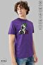 Men's Oversize Crew Neck Cotton Batman And Joker Printed Short Sleeve T-Shirt - 2