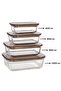 Karya Acacia Wooden Lid Glass Storage Container 400 ml - 6