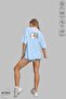 Unisex Crew Neck Bubu Dudu Selfie Printed Cotton Oversize Short Sleeve T-Shirt - 3