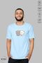 Unisex Crew Neck Bubu Dudu Game Printed Cotton Oversize Short Sleeve T-Shirt