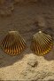 Sea Shell Gold Earrings - 3